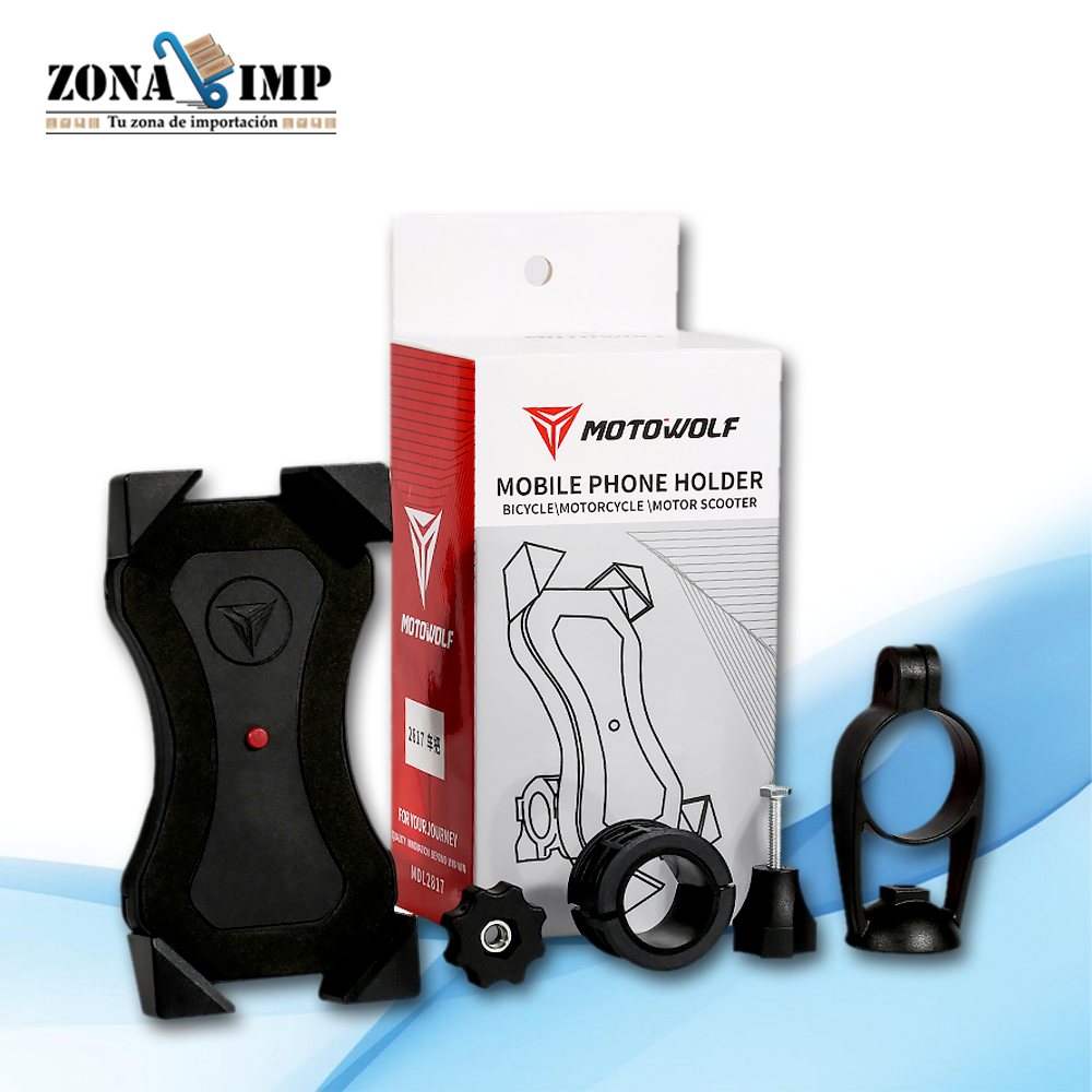 Suporte Celular Bicicleta Delta - Compatível IPhone/Samsung - Guidão 35mm - Antivibração